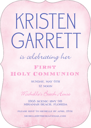 first communion party invitations